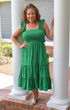 Davi & Dani - DD10600PER - 52122 Living A Dream Dress - Green DRESSES