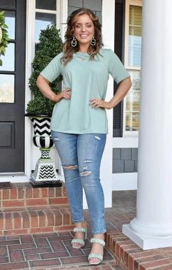 Heimish - BL-ST1879-11 - 22022 Happy To See You Top - Mint TOPS 7 Heimish - BL-ST1879-11 - 22022 Happy To See You Top - Mint TOPS