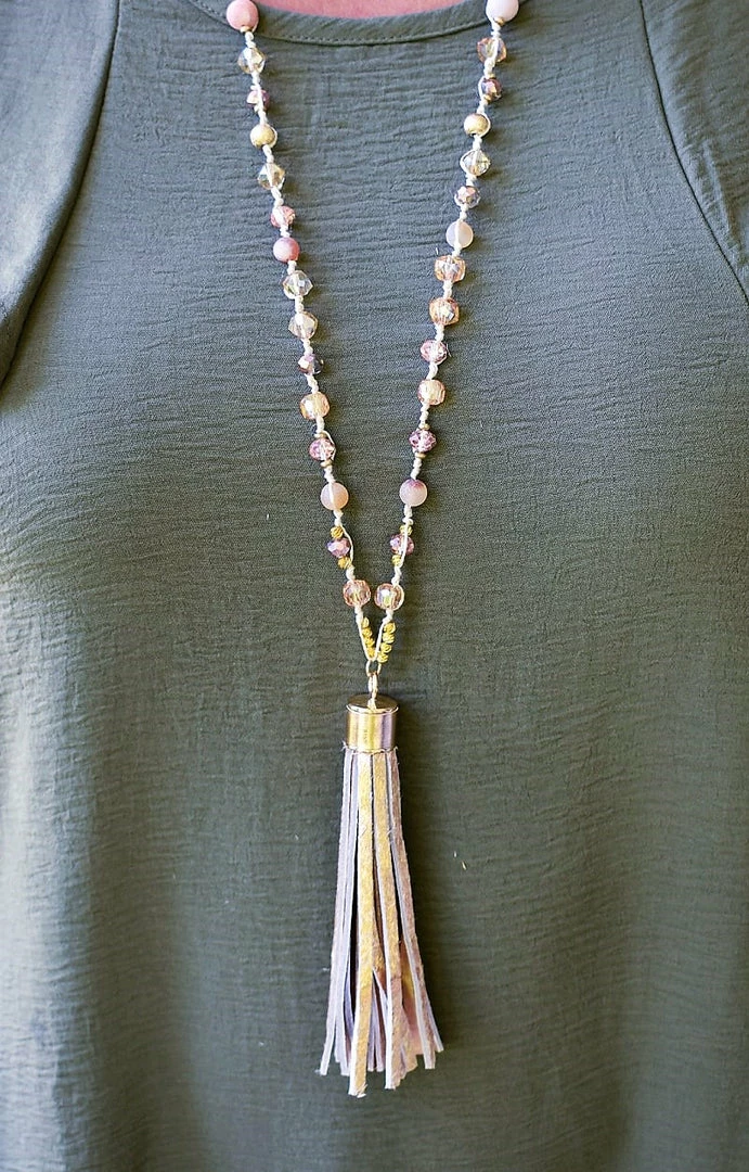 YFW - 72693-32 - 62122 Who You Know Necklace - Rose Gold Accessories 2 YFW - 72693-32 - 62122 Who You Know Necklace - Rose Gold Accessories