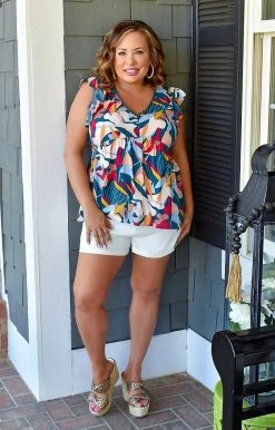 TCEC - CP9442 - 32122 Making It Happen Shorts - White BOTTOMS