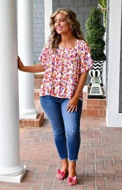 Andree - T10753 - 32822 On The Move Leopard Top - Ivory/Multi