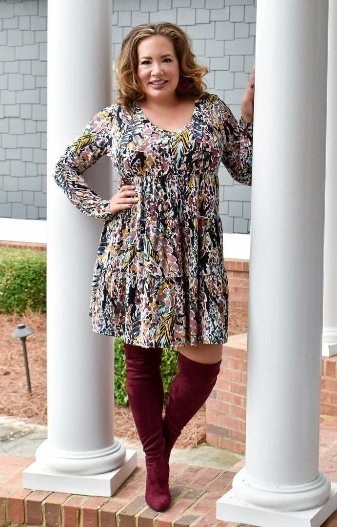 Sew In Love - VED18-1329B - 121121 Going With It Floral Dress - Multi 2 Sew In Love - VED18-1329B - 121121 Going With It Floral Dress - Multi