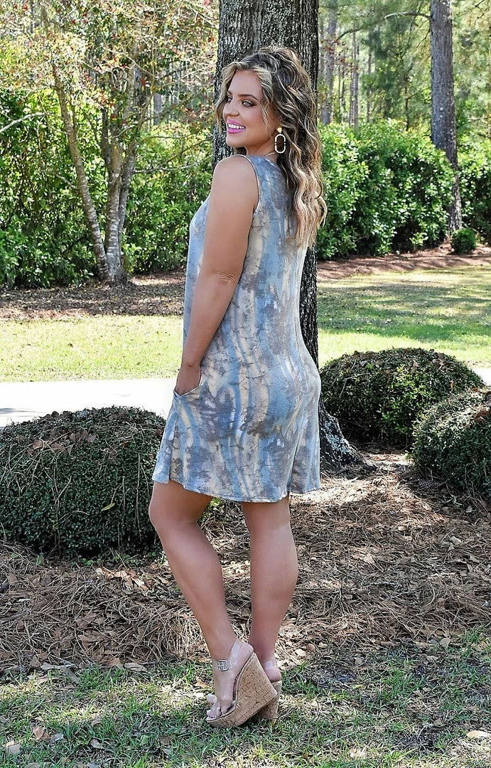 Heimish - BL-SD1243-43 - 4222 DRESSES Crossing Paths Tie Dye Dress 3 Heimish - BL-SD1243-43 - 4222 DRESSES Crossing Paths Tie Dye Dress