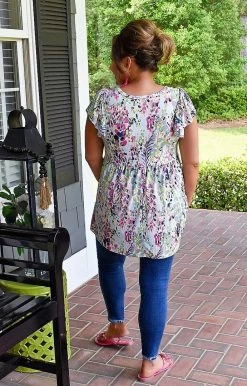 BE Stage - PT11140 - 51022 Can't Top This Floral Top - Multi