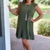 Vision - D993PP - 62122 DRESSES Unlikely Friends Dress - Olive