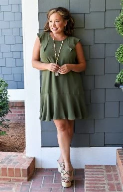Vision - D993PP - 62122 DRESSES Unlikely Friends Dress - Olive 7 Vision - D993PP - 62122 DRESSES Unlikely Friends Dress - Olive