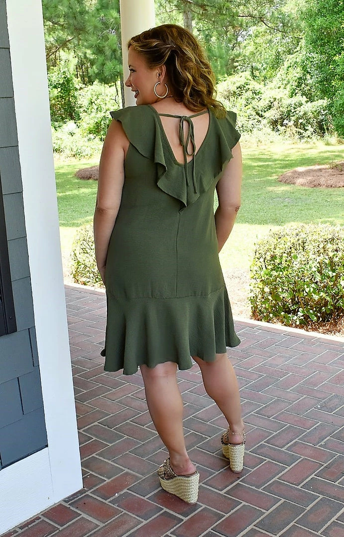 Vision - D993PP - 62122 DRESSES Unlikely Friends Dress - Olive 3 Vision - D993PP - 62122 DRESSES Unlikely Friends Dress - Olive