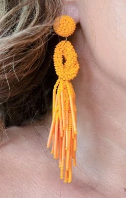 Beads Corner - E-61-SB - 72322 Certain Of You Earrings - Orange Accessories