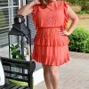 TCEC - CD0211 - 31022 Big Ambitions Dress - Coral