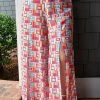 Davi & Dani - DD12232PER - 53022 Summer Energy Print Pants - Multi BOTTOMS