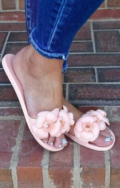 Cape Robbin - ROSE - 4122 Next Stop Slide - Peach SHOES