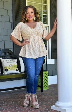 Staccato - 18530PP - 51522 Make Life Easy Floral Top - Peach