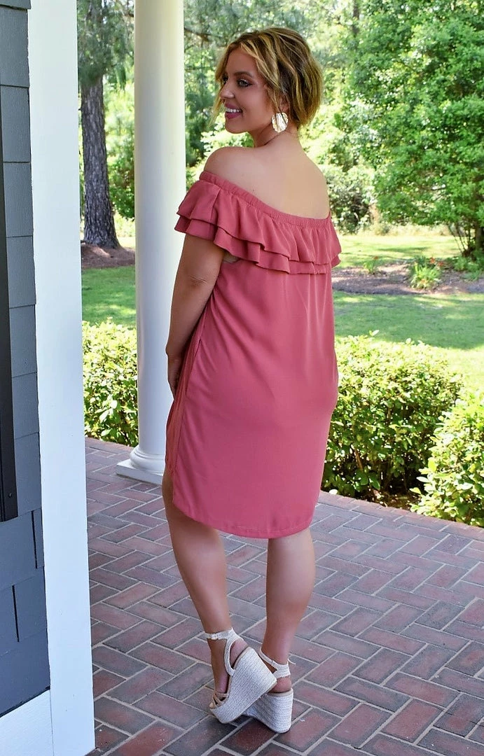 Heimish -D1097 - 5122 Love Lives Here Dress - Salmon DRESSES 3 Heimish -D1097 - 5122 Love Lives Here Dress - Salmon DRESSES