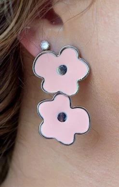Fame Accessories - MME8342PK - 31322 Sweet Wishes Earrings - Pink