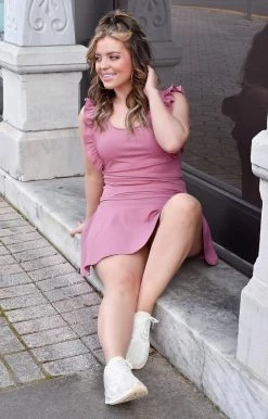 TCEC - CS3448 - 2922 BOTTOMS Errands To Run Athletic Skort - Rose