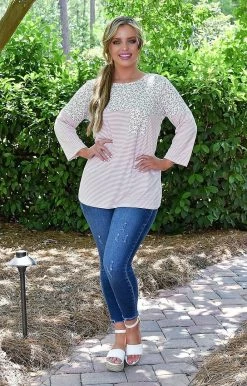 Heimish - ST1118-13 - 61122 TOPS At Your Best Print Top - Pink