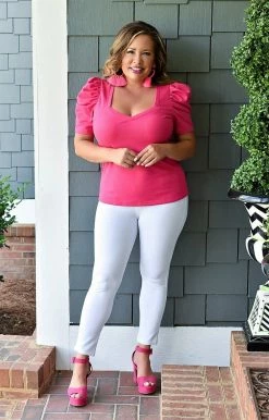 Spin USA - P3102 - 61521 Very Versatile Crop Pants - White BOTTOMS