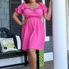 143 Story - IDM8077-PP - 6822 Everyday Dreams Dress - Fuchsia DRESSES