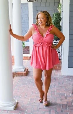 Do+Be - Y20003 - 73021 Playing Nice Romper - Pink