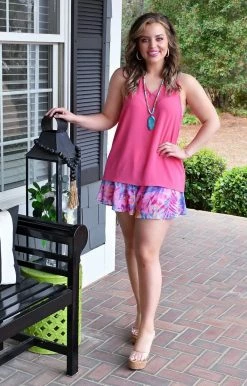 Adrienne - 1810TP - 2922 BOTTOMS Under The Palms Print Shorts - Multi 7 Adrienne - 1810TP - 2922 BOTTOMS Under The Palms Print Shorts - Multi