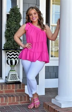 Staccato - 18612PP - 3522 Asked For You Top - Fuchsia