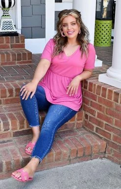 Heimish - BL-ST1875 - 32222 Been Waiting For You Top - Fuchsia