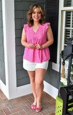 Andree - 18309 - 41822 TOPS Easily Accepted Top - Hot Pink