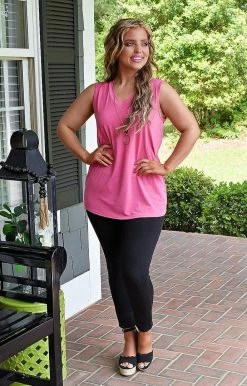 Heimish - BL-ST2045 - 42622 All About Me Tank - Hot Pink TOPS 7 Heimish - BL-ST2045 - 42622 All About Me Tank - Hot Pink TOPS