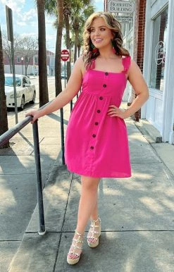 Staccato - 71463PP - 21922 A Little Sweeter Dress - Fuchsia
