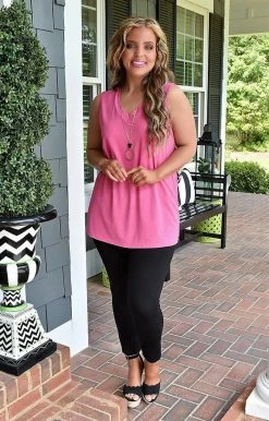 Heimish - BL-ST2045 - 42622 All About Me Tank - Hot Pink TOPS 9 Heimish - BL-ST2045 - 42622 All About Me Tank - Hot Pink TOPS