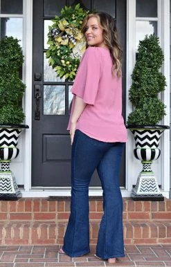 Andree - 18950 - 11622 TOPS Simple Advice Top - Mauve