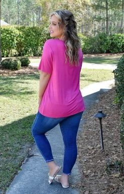 Heimish - BL-ST2231S - 32322 Show You How Top - Fuchsia