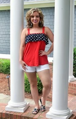 Heimish - ST2405-10 - 52822 American Beauty Print Top - Red