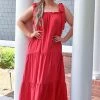 Andree - D10054 - 6222 Better Than The Rest Maxi Dress - Red DRESSES