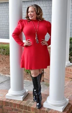 143 Story - IDB2112-PP - 11622 In The Meantime Dress - Red DRESSES 7 143 Story - IDB2112-PP - 11622 In The Meantime Dress - Red DRESSES