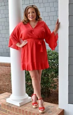 Andree - D10053-PP - 21722 DRESSES Sweet Nothings Dress - Red 7 Andree - D10053-PP - 21722 DRESSES Sweet Nothings Dress - Red