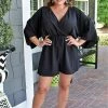 143 Story - JY1023B-PP - 62022 BOTTOMS No Regrets Romper - Black