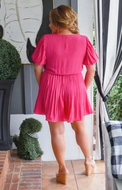 ODDI - IP14007 - 91321 BOTTOMS Feeling Bold Romper - Fuchsia