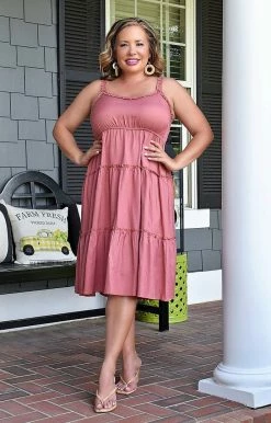 Heimish - WD1015F - 5522 Sweetheart Babe Dress - Rose DRESSES