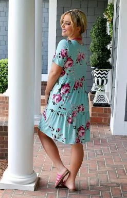 Heimish - ST1197-16 - 71322 Always My Favorite Floral Dress - Mint DRESSES 6 Heimish - ST1197-16 - 71322 Always My Favorite Floral Dress - Mint DRESSES
