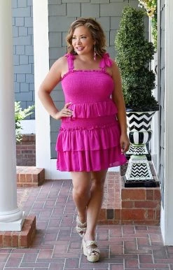 TCEC - CD02083 - 52522 Beginning To Wonder Dress - Magenta