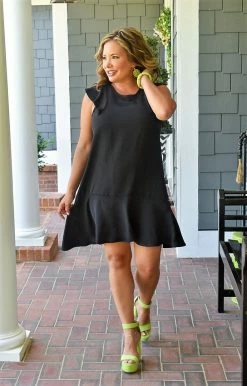 Vision - D993PP - 6722 DRESSES Unlikely Friends Dress - Black