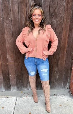 143 Story - ITM7735-PP - 13122 TOPS See You Later Top - Salmon