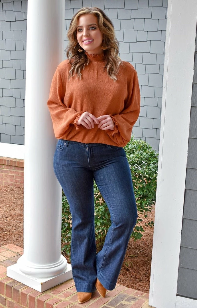 143 Story - ITM7574-PP - 12322 Before It's Over Top - Terra Cotta TOPS 3 143 Story - ITM7574-PP - 12322 Before It's Over Top - Terra Cotta TOPS