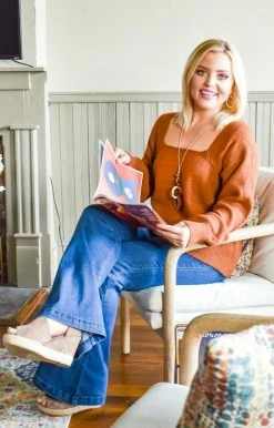 Cozy Casual - SK4468PPX - 91320 Always & Forever Sweater - Rust Sweaters