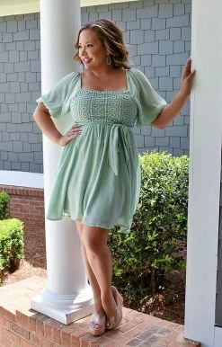 Flying Tomato - LD1405-PP - 42822 Ring The Bell Dress - Mint DRESSES