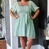 Flying Tomato - LD1405-PP - 42822 Ring The Bell Dress - Mint DRESSES