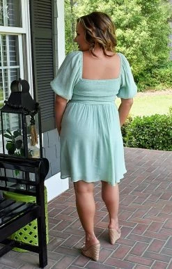 Flying Tomato - LD1405-PP - 42822 Ring The Bell Dress - Mint DRESSES