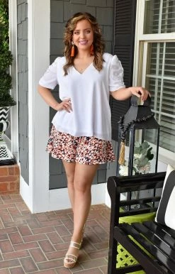 Adrienne - 1810AM - 2322 BOTTOMS Heat It Up Print Shorts - Orange/Navy 9 Adrienne - 1810AM - 2322 BOTTOMS Heat It Up Print Shorts - Orange/Navy