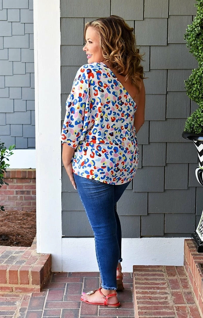 Andree - T10110-1 - 33022 TOPS Chic Lifestyle Leopard Top - Multi 3 Andree - T10110-1 - 33022 TOPS Chic Lifestyle Leopard Top - Multi